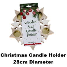 Christmas Star Candle Holder - mdf